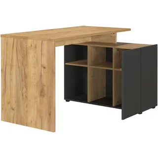 Germania Eckschreibtisch Adrano Eiche / Grau