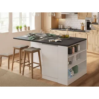 Dmora Unterschrank Kücheninsel Osvaldo 160 x 90 x 90 cm Weiß