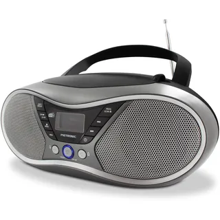 Metronic CD-Player Digital DAB/UKW/RDS, Grau/Schwarz, 477171