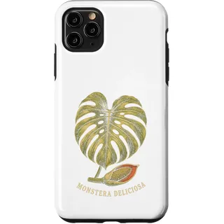 Hülle für iPhone 11 Pro Max Monstera Deliciosa I Tropische Zimmerpflanze Topf Zucht