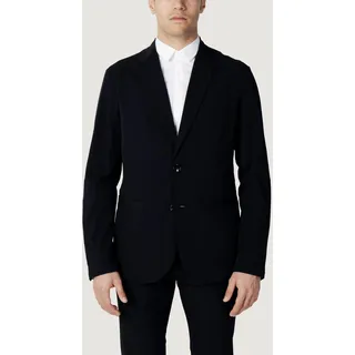 Giorgio Armani Armani Exchange Blue Cotton Blazer