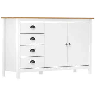 vidaXL Sideboard Hill 130 x 80 x 40 cm Weiß