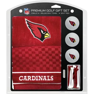 Team Golf NFL Arizona Cardinals Geschenkset: Besticktes Golf-Handtuch, 3 Golfbälle und 14 Golf-Tees 7,5 cm Regulation, dreifach gefaltetes Handtuch 40,6 x 55,9 cm, 100% Baumwolle