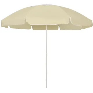 vidaXL Strandschirm Ø 240 cm Gelb