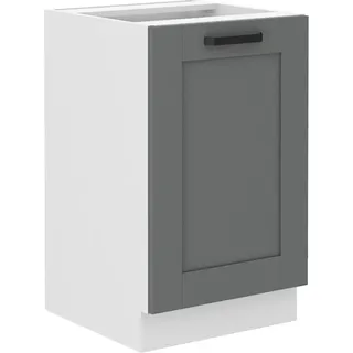 Waschbeckenunterschrank LAILI – Breite 50 cm, Grau / Weiß - Grau