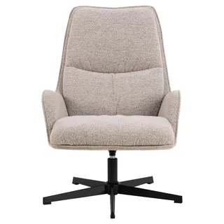 Actona Loungesessel Bosley Bouclé 72 x 93 x 84 cm Beige mit Drehfunktion