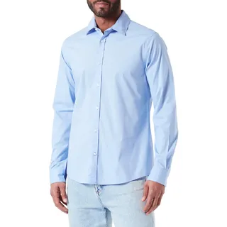 Scotch & Soda Herren Poplin Shirt, Ocean Mist, S