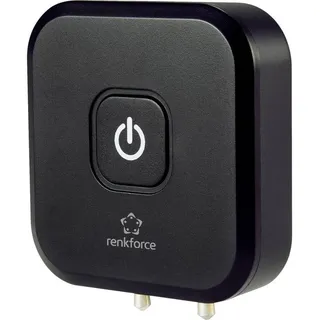 Renkforce Airplane BT Transmitter (Sender - Empfänger), Bluetooth® Audio Adapter, Schwarz