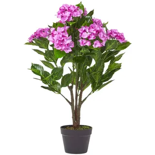 Homescapes Kunstblume Hortensien lila, 85 cm