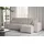 Eckcouch Stoff 2-Sitzer Dunkelbeige