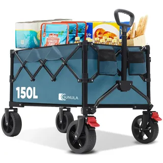 sunula Bollerwagen faltbar grün