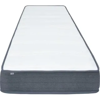 vidaXL Boxspringbett-Matratze Mittel 200 x 120 x 20 cm - Grau, Weiß