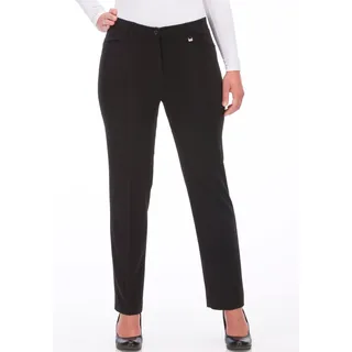 KjBrand Hose Bea Bi-Stretch Kammgarnoptik Weit Schwarz 54