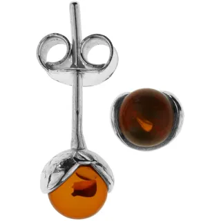 Ostsee-Schmuck Ohrstecker Eriko Silber 925 Bernstein 6