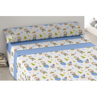 Degrees home Einhorn-Bettwäsche-Set für Kinder, 90 x 190 cm, Bettlaken, 50% Baumwolle, 50% Polyester, 3-teilig