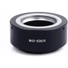 M42-EOS R Objektivadapter Adapterring auf M42 (42x1mm) Schraubbefestigung Objektiv Kompatibel für Canon EOS R-Mount Kamera Canon EOS RF RP, M42 to EOS R Lens Adapter