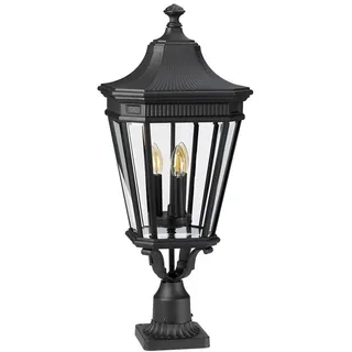 Elstead Cotswold Lane Außen-Stehleuchte E14 3-fach 78cm Schwarz IP44 - Schwarz