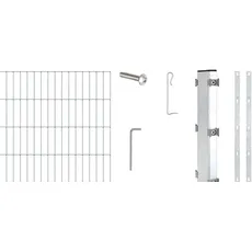 Alberts 642228 Erweiterung zu Zaungabionen Step2 | verschiedene Höhen - wahlweise in verschiedenen Farben | zum Einbetonieren | feuerverzinkt | Breite 200 cm | Höhe 100 cm