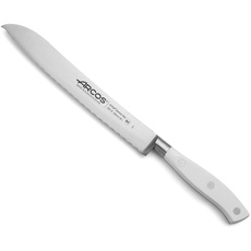 Arcos 231324 Serie Riviera Blanc - Brotmesser -KlingeausNitrumgeschmiedetemEdelstahl200mm-HandGriffPolyoxymethylen(POM)FarbeWeiße