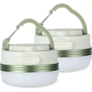 Flintronic 2 x Camping -Laterne, Lampe, LED USB wiederaufladbare 1800 mAh Power Bank, 4 Modi SOS Light Modi, tragbar und handlich, Notfall -Set Outdoo