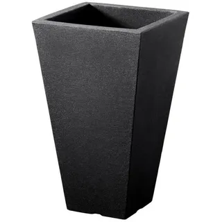 Pflanztopf Capri 27x27xH45cm grau Übertopf Blumen Pflanzen Garten Grau anthrazit