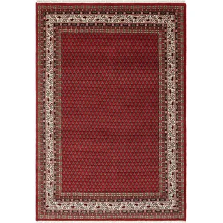 OTTO home Orientteppich »Levin« rechteckig 12 mm Höhe handgeknüpft, reine Wolle, mit Fransen, auch als Läufer, Wohnzimmer, rot