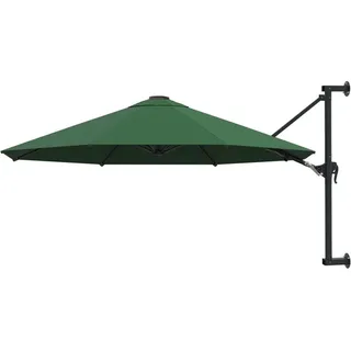 Sonnenschirm Wandmontage mit Metallmast 300 cm Grün - Grün