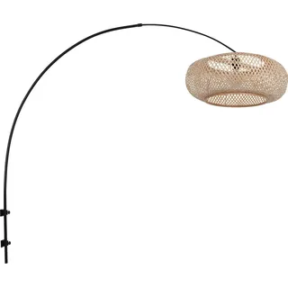 Wandleuchte - natürlich schwarz - Sparkled Light - bambus metall - E27 - 4404ZW - Steinhauer - Schwarz