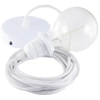 Creative Cables Rl01 50 Cm Hängeleuchte Pendel Für Lampenschirm - Glittering White - One Size