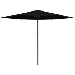 vidaXL Gartensonnenschirm 300 x 300 cm Polyester Rechtwinklig Schwarz - Schwarz