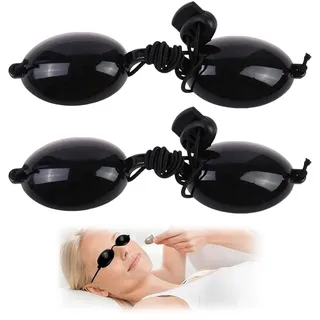 MKEAWWU Solarium Brille schwarz, 2 Stück, Infrarot-Schutzbrille für Solarium und Beauty-Behandlungen, Einheitsgröße