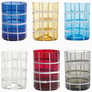 Zafferano Twiddle Tumbler Set 6 Wassergläser