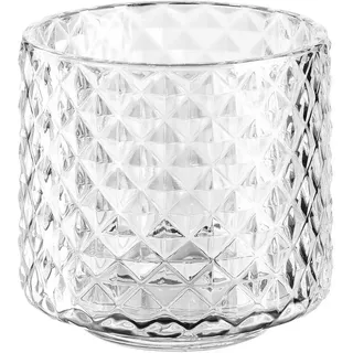 LEONARDO Teelichtglas , Klar , Glas , 10x10x10 cm , zum Stellen , Dekoration, Kerzen & Kerzenhalter, Teelichthalter