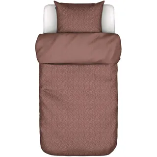 Marc O'Polo Bettwäsche Tula Aubergine 135x200 + 1x 80x80 cm
