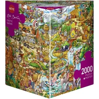 Puzzle - Exotic Safari - Triangular 2000 Teile