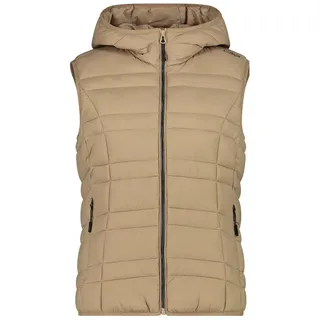 CMP Woman Vest FIX Hood sesamo (A435) 46