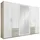 Drehtürenschrank Freiburg 270 x 210 x 58 cm Weiß/Eichefarben