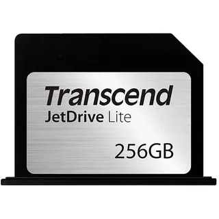 Transcend 256 GB JetDrive Lite extra Speicher-Erweiterungskarte für MacBook Pro (Retina) 15'', angepasst und abschließend mit dem Karten-Slot (Generation Ende 2013- Mitte 2015), TS256GJDL360 Schwarz