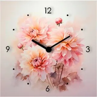 Wanduhr , Multicolor , Metall , 20x20x3.1 cm , Dekoration, Uhren, Wanduhren