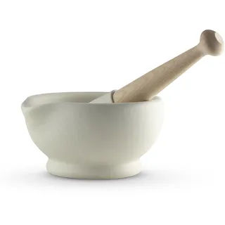 MB947006 Milton Brook Stößel und Mörser, verglastes Porzellan, Größe 4, 17 cm Durchmesser, Weiß