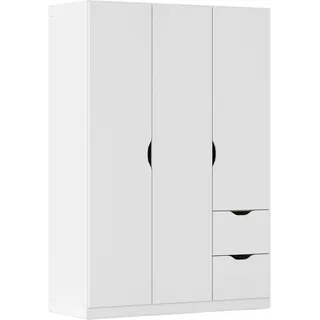 Rauch Drehtürenschrank Freiham 136 x 197 x 54 cm Weiß