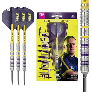 Target Darts Luke Littler Loadout Steel Tip Swiss Point Darts, 90% Tungsten Dart, 22G | Stahlspitzen-Dartset, Player Edition Swiss Points Dart-Sets mit Werkzeug, Pro Grip-Schaft und Nr. 2-Flügeln