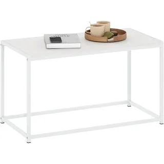 Furinno Camnus Modern Living Couchtisch, Solides Weiß/Weiß
