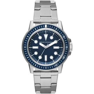 Giorgio Armani Armani Exchange Herren Quarz 3 Zeiger Uhr mit Armband AX1861