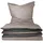Wendebettwäsche Beige/Schwarz 155 x 220 cm + 80 x 80 cm