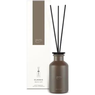 ipuro - Classic Raumduft Cuir - 240ml | Raumerfrischer mit Zitrusnoten, Vanille, Leder & dunklen Hölzer - Duft | Diffuser mit Stäbchen | Sinnlicher Lufterfrischer für die Wohnung