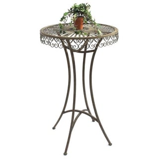 DanDiBo Ambiente DanDiBo Stehtisch Garten Metall Antik 130414 Tisch H-106cm D-65cm Gartentisch Bistrotisch Bartisch