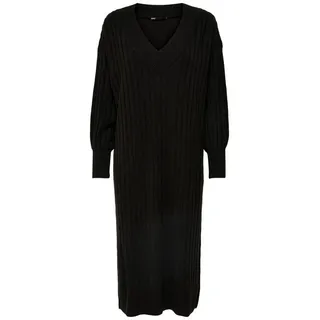 Only Strickkleid Midi Schwarz M