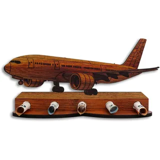 DRO Design – Geldgeschenk Groß aus HDF Holz für Hochzeit Geburtstag Jubiläum Geld Geschenk Geldgeschenke Reise Reisen Flugzeug