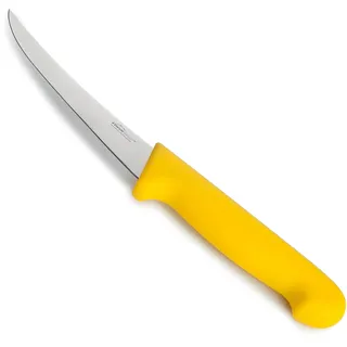 LACOR - 38341 - Select Ausbeinmesser, Messer für weißes Fleisch und Geflügel, Edelstahl, fester und ausgewogener Schnitt, ergonomischer gelber und rutschfester TPV-Griff, 12.5 cm